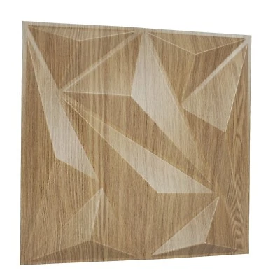 Decorative 3D Walnut Wall Panels Textured 3D Covering 9.75 sq Ft 33 Pack - Image 1 of 3