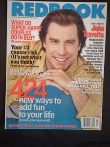 Redbook Magazine July 2001 JOHN TRAVOLTA Cover + 424 Ways To Add Fun To Add Fun - Picture 1 of 1