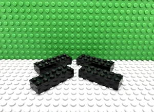 Lego 4 Black 2x6 brick block NEW - Imagen 1 de 1