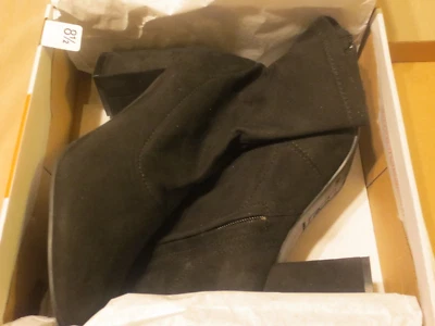 Mujer Fioni Segunda Piel Calcetín Botín Talla 8.5 Negro Estilo Suzy Foto 1 de 3