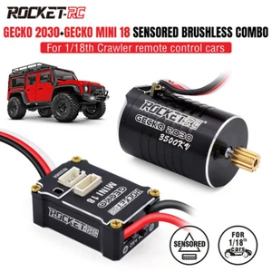 Rocket-RC 2030 Sensored Brushless Motor ESC Combo for TRX4M 1/18 RC Car Truck - Picture 1 of 17