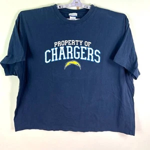 Rebook San Diego Chargers T Shirt Mens Size 4XL Blue - Picture 1 of 7