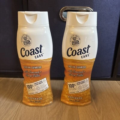 批量 2 件 海岸护理 品牌 印度 日出沐浴露 海藻和芒果油 全新 — 第 1/4 张图片