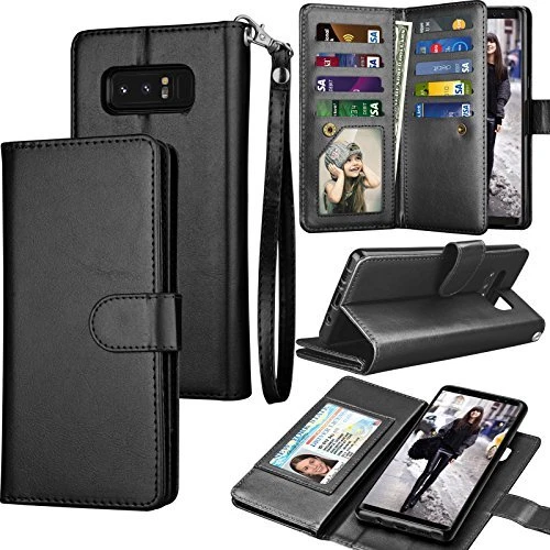 Cober Funda Cartera Para Samsung Galaxy Note 8 Funda Moda Lujo Teléfono Foto 1 de 4