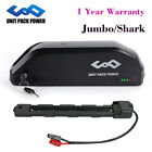 36V 48V 52V Jumbo/ Shark Ebike Battery Electric Bike Lithium Battery Pack 1500W
