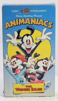 Animaniacs: The Warners Escape (VHS, 1994, WB) Steven Spielberg Tested & Works! - Image 1 of 4