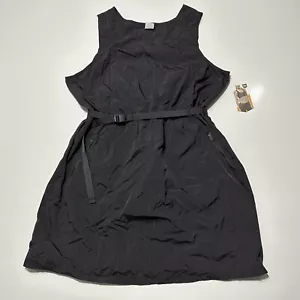 Avia Sleeveless Dress Mid Active Sports Women XL Black Y2K New - Picture 1 of 8