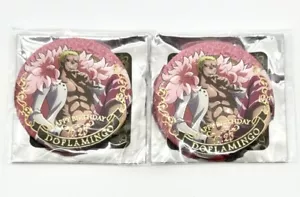 One Piece Birthday Jewelry Badge Doflamingo Set of 2 - Picture 1 of 1