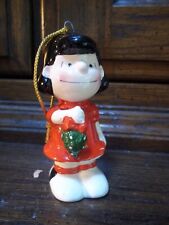 Lucy With Mistletoe Peanuts Holiday Ornament 3" VERY NICE