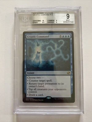 Cryptic Command Modern Masters 2015 Rare MTG Beckett Graded BGS 9 Mint - Image 1 of 2