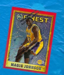 MAGIC JOHNSON 1995-96 FINEST REFRACTOR #252 MAGIC JOHNSON LOS ANGELES LAKERS HOF - Picture 1 of 2