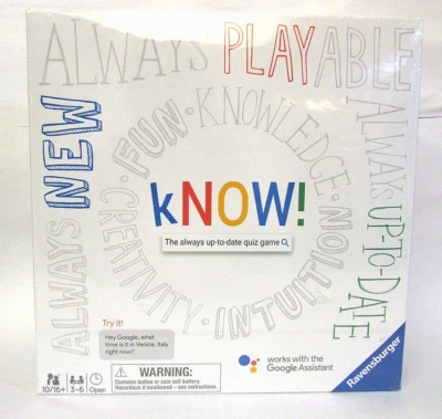 Ravensburger The Google Assistant Board Game kNOW! Always Up-to-Date Quiz NEW - Image 1 of 4