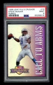 1998 Leaf Donruss Crusade STEVE MCNAIR Call to Arms #13 Purple /100 PSA 9 Pop 2 - Picture 1 of 2