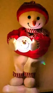 19 Zoll animierter und beleuchteter Schneemann - Bild 1 von 8