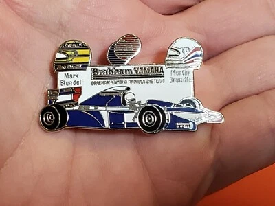BRABHAM YAMAHA BT60Y 1991 BLUNDELL BRUNDLE Formula 1 one F1 Hat Pin BADGE - Image 1 of 3