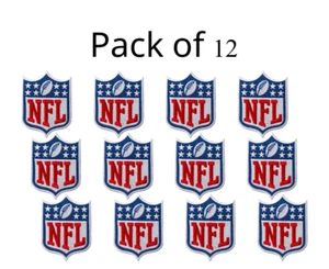 NFL Logo Football Small SizeEmbroidered Patch Iron On 1.5x1.25" 12pcs - Picture 1 of 2