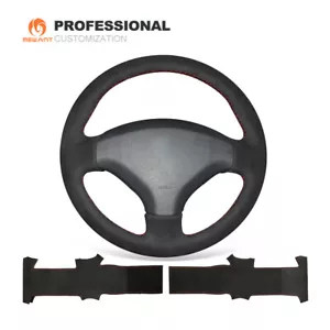 DIY Synthetic Suede Steering Wheel Cover for Peugeot 308 2007-2013 408 2012-2014 - Picture 1 of 10
