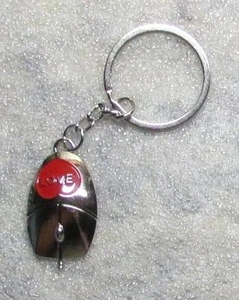 Love Computer MOUSE Metal KEY CHAIN Ring Keychain NEW - Picture 1 of 2
