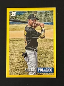 2021 Bowman Heritage Gold Refractor Shalin Polanco 35/50 Pittsburgh Pirates #171 - Picture 1 of 2