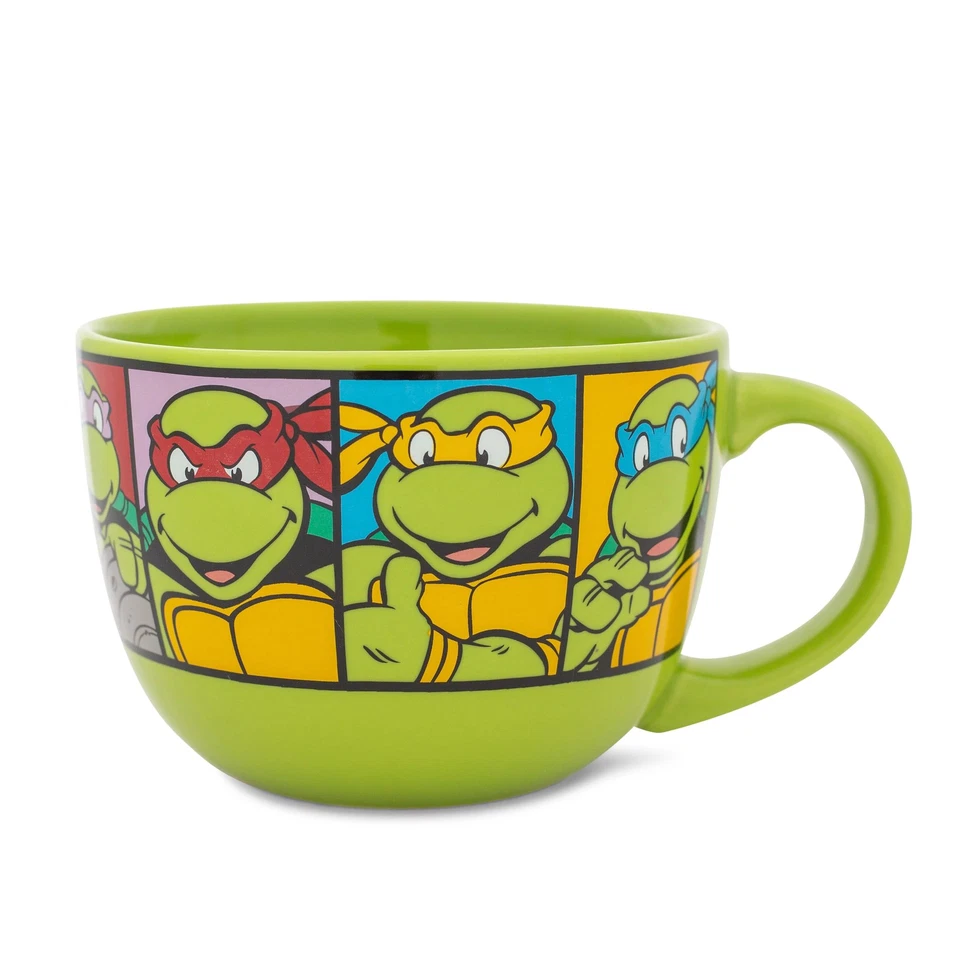 Teenage Mutant Ninja Turtles Personnages Céramique Soupe Tasse Prises 710ml - Photo 1/4