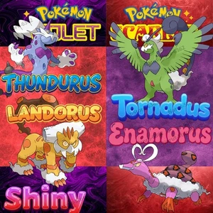 THERIAN FORM🌟ENAMORUS & LANDORUS & TORNADUS & THUNDURUS POKEMON SCARLET VIOLET - Picture 1 of 1