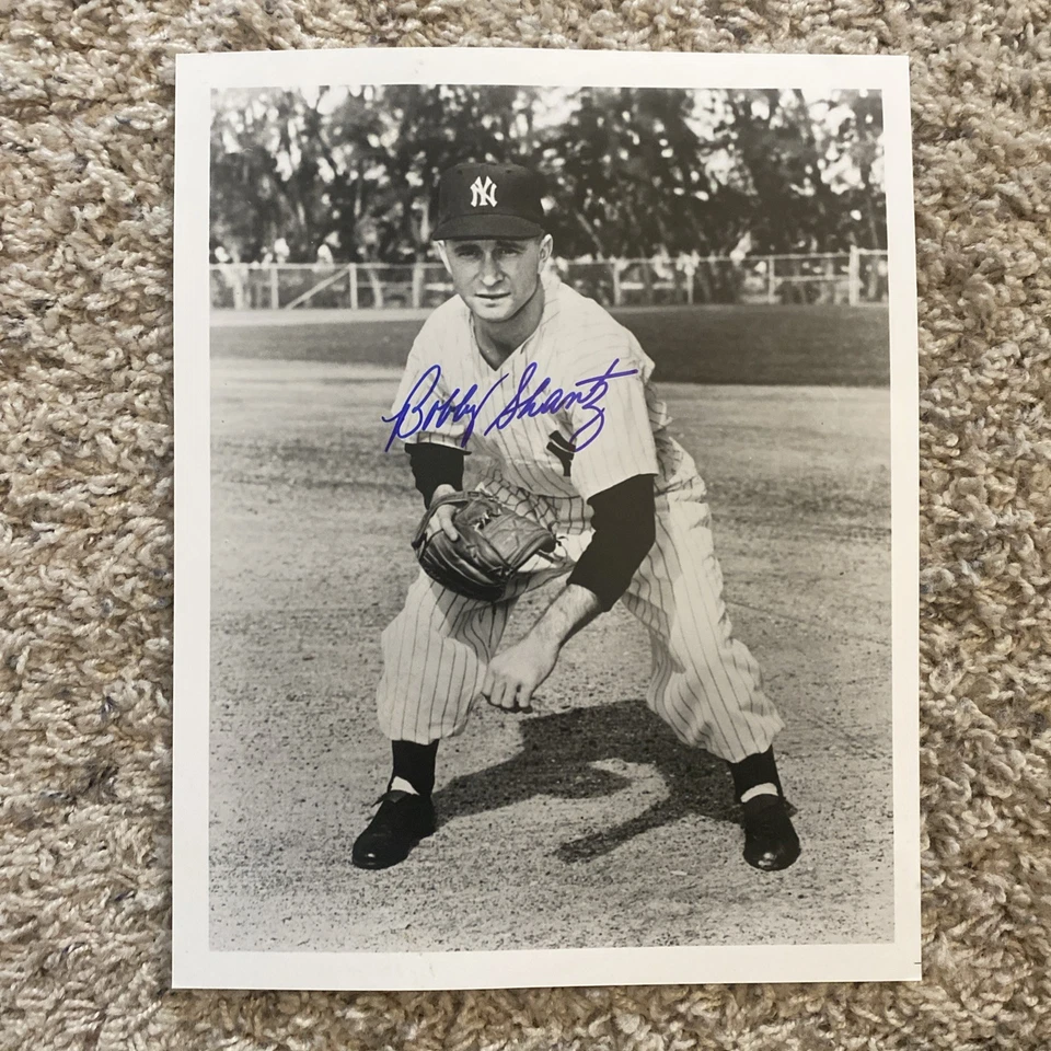 Foto 8x10 autografiada firmada por Bobby Shantz de los Yankees de Nueva York Foto 1 de 1