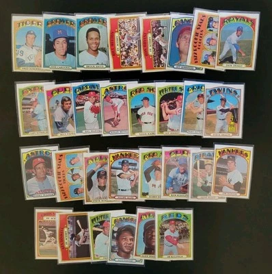 Lote de béisbol 1972 Topps - EX o mejor - Felipe Alou | Tarjetas en acción Foto 1 de 4