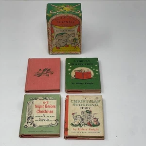 Vintage 1963 Christmas Nutshell Library Hilary Night Children's Books Box Set - Picture 1 of 13