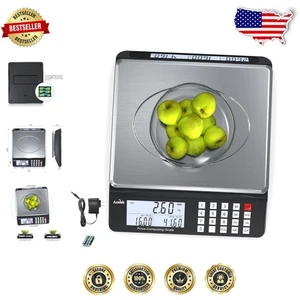 Versátil báscula de precios digital de 66 lb con memoria incorporada para precios y pesaje - Imagen 1 de 9