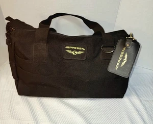 Bolsa de vuelo Jeppesen con etiqueta de vuelo piloto o estudiante aviador auriculares herramientas de vuelo - Imagen 1 de 15