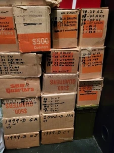 (10) Qty 1999-2008-D State Quarter Rolls Your Choice Bank Wrapped Uncirculated - Picture 1 of 4