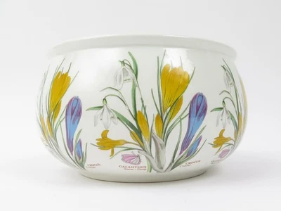 Portmeirion "The Botanic Garden' 8.5" Round Romantic Vegetable/Salad Bowl Crocus - Image 1 of 3