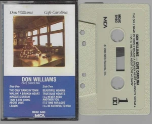 Don Williams Cafe Carolina (Cassette, 1984 MCA) VG-VG+ - Picture 1 of 3