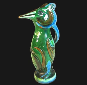 SUPERB RARE LATE 19th C MINIATURE C.H. BRANNAM GREBE JUG by FREDERICK BRADDON? - Picture 1 of 10