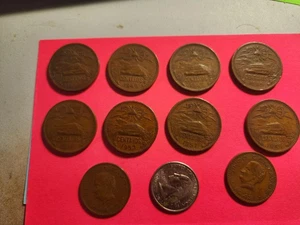 10 MONEDAS MÉXICO 20 & CINCO CENTAVOS DE LOS AÑOS 40’S Y 50’S - Imagen 1 de 2