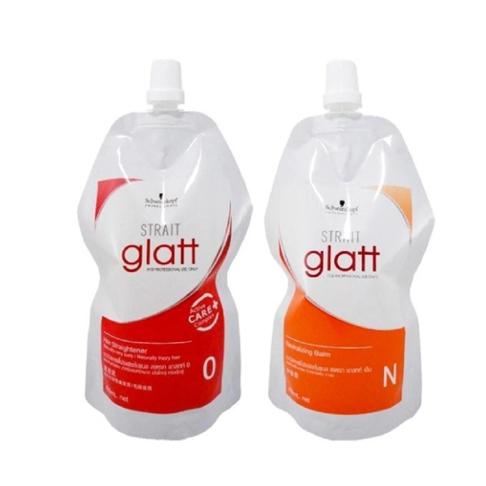 Glatt Glätteisen Rebonding Schwarzkopf 0 Strait Hair Neutralising 2x400ml - Bild 1 von 2