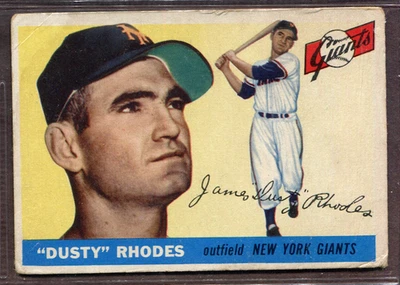 1955 Topps Set-Break # 1 Dusty Rhodes VG-VGEX (crease) *JAYSACE* - Image 1 of 2