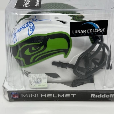 Casco Beckett Mini Eclipse Lunar Autógrafo Firmado por Matt Hasselbeck Certificado de Autenticidad Foto 1 de 4