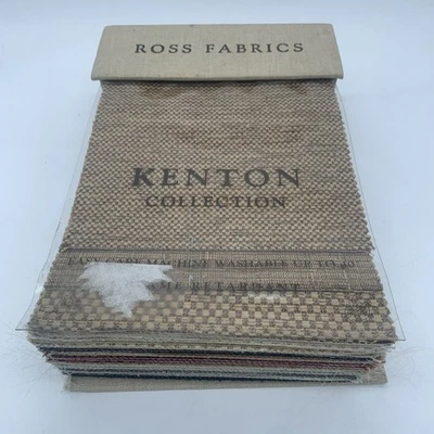 Ross Fabrics Kenton Collection Fabric Sample Book 45 Swatches Craft Chenille - Image 1 of 4
