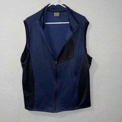 Chaleco Great Northwest Azul Cremallera Completa Para Hombre Talla XL Poliéster Con Bolsillo en el Pecho Foto 1 de 4