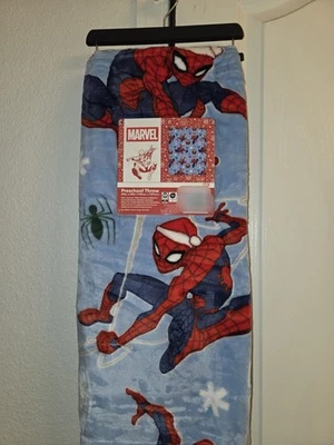 Disney Marvel Spider Man With Santa Hat Christmas 40in × 50in Toddler Blanket - Image 1 of 4