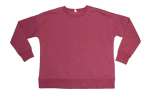 Ideology Off-Duty Crew Neck Fleece Women's Pullover Sweatshirt Top - Picture 1 of 1