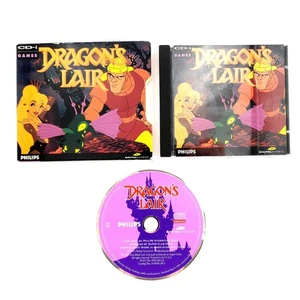Dragon's Lair (Philips CD-i, 1994) Completo con Cubierta Deslizante Probado y Funciona - Imagen 1 de 12