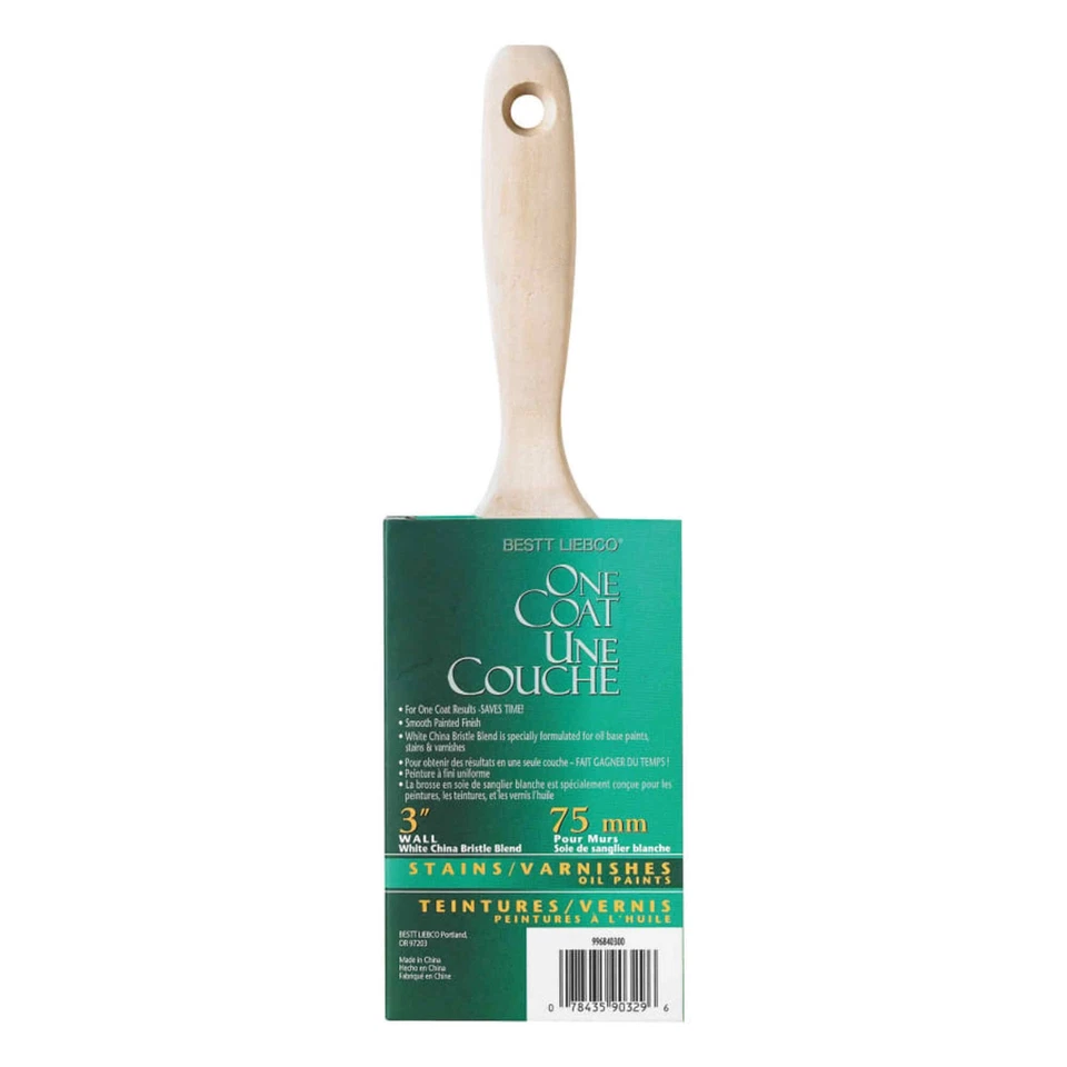 Rubberset - 996840300 - 3 WALL STAIN & VARNISHBRUSH, Case of 6 — 第 1/1 张图片