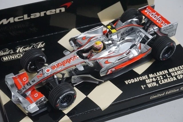 1:43 MINICHAMPS 530074322 Vodafone McLaren Mercedes MP4-22 2007 #2 L. Hamilton - Image 1 of 4