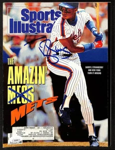 Darryl Strawberry NY Mets Signed 1990 Sports Illustrated w/Label JSA 197873 - Picture 1 of 2