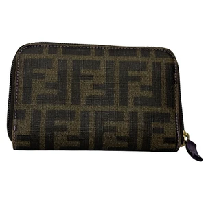 Fendi Zucca Monogram zip Wallet Tobacco - Picture 1 of 10
