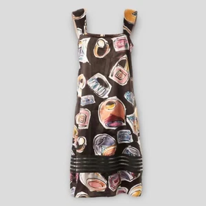Save the Queen Anillo Cartera Estampado Sin Mangas Vestido Seda NUEVO Talla L $400- - Imagen 1 de 6