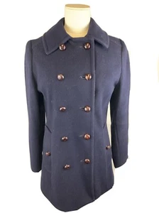 NR! Vtg Mackintosh Authentic Peacoat 100% Wool Made in USA Size Small (6?) Women - Picture 1 of 12