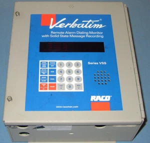 Raco Verbatim VSS Remote Alarm Dialing Monitor Autodialer VMP-7 **Parts/Repair** - Picture 1 of 9
